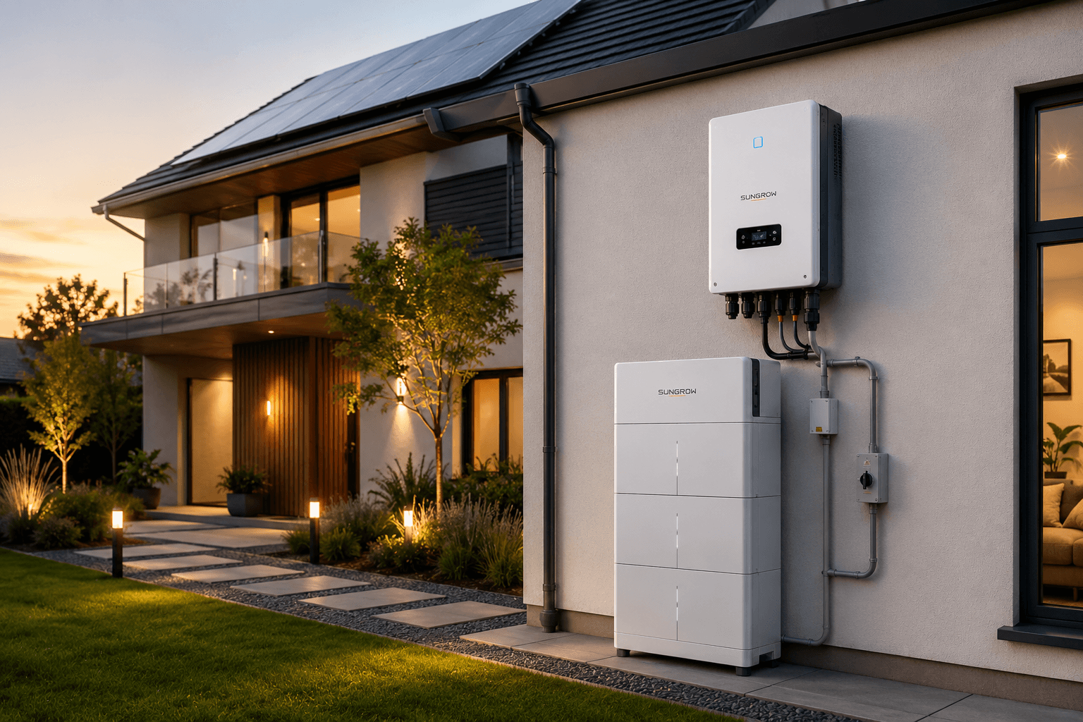 Home battery installation on a South Australian property
