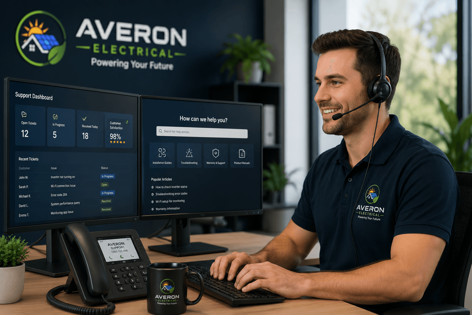 Averon Electricals local support team ready to help