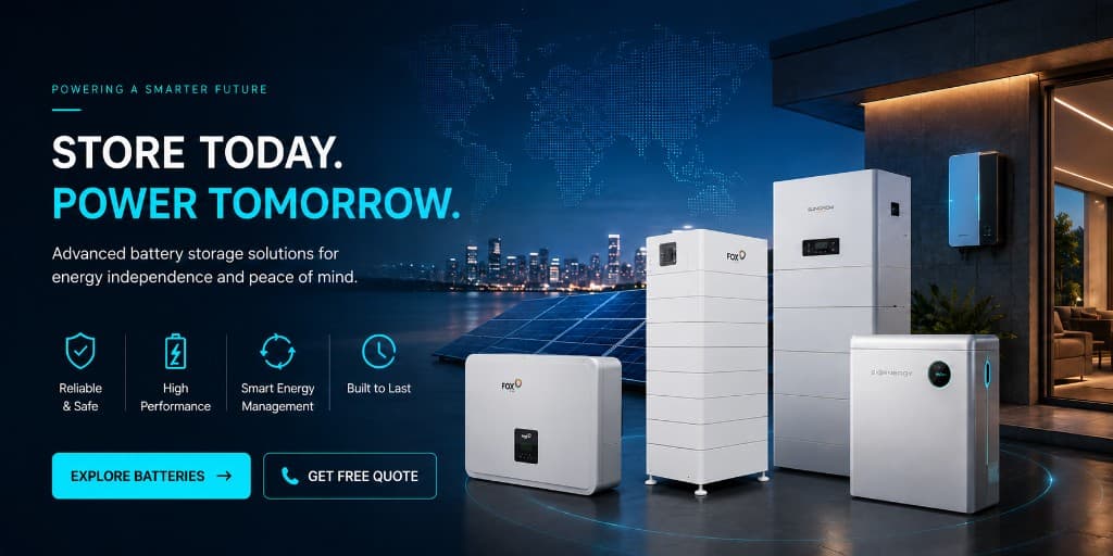 Solar Batteries Storage